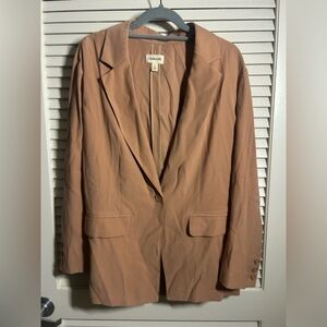 Open Edit Women's Blazer Jacket - Dusty Rose Size Small